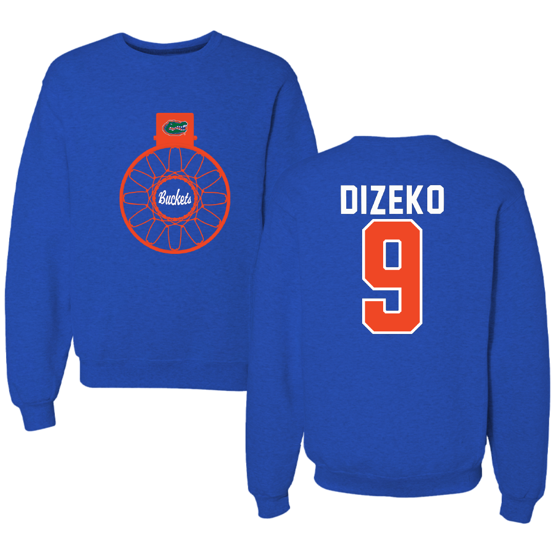 University of Florida Basketball Blue Buckets Crewneck - #9 Alexia Dizeko
