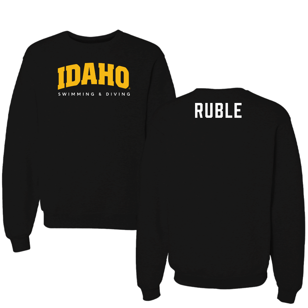 University of Idaho Swimming & Diving Black Idaho Crewneck - Grace Ruble