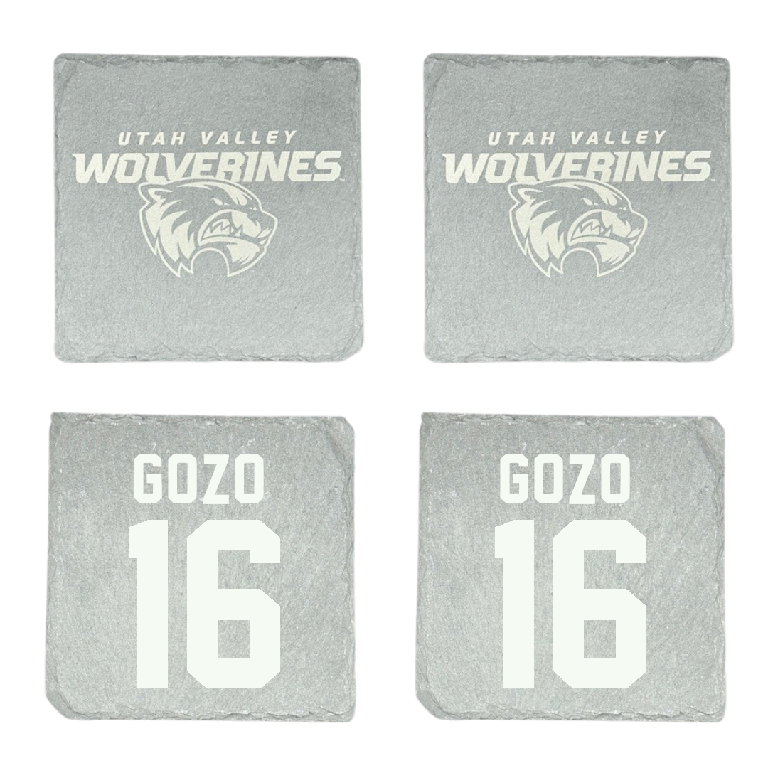 Utah Valley University Soccer Stone Coaster (4 Pack)  - #16 Elijah Gozo