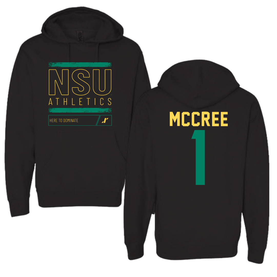 Norfolk State University Volleyball Black Dominate Hoodie - #1 Sydney McCree