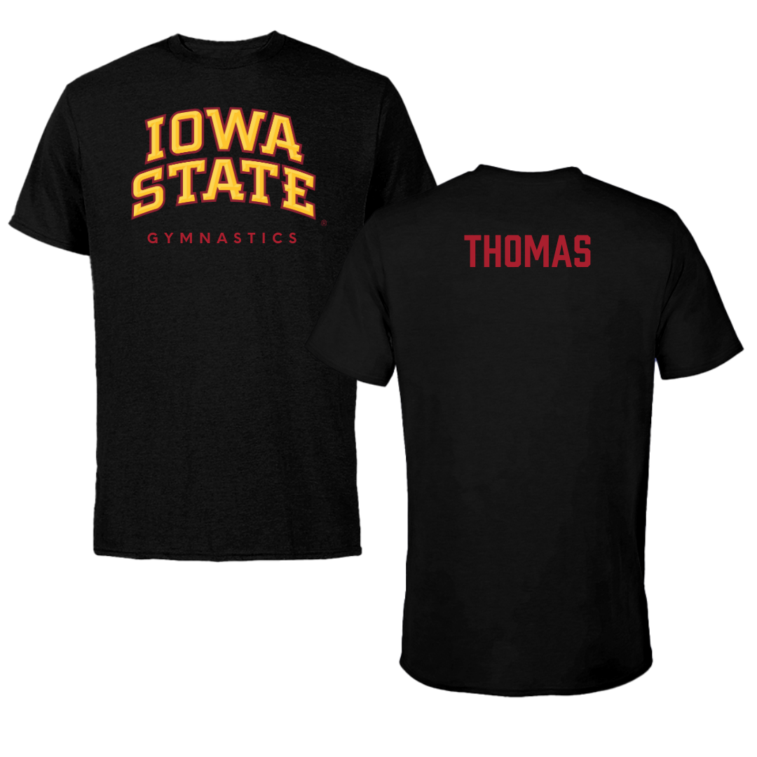 Iowa State University Gymnastics Black Performance Tee - Lauren Thomas
