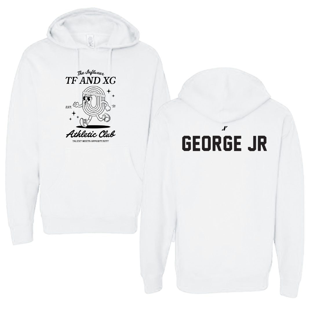 TF and XC White Influxer Athletic Club Hoodie - Darryl George Jr