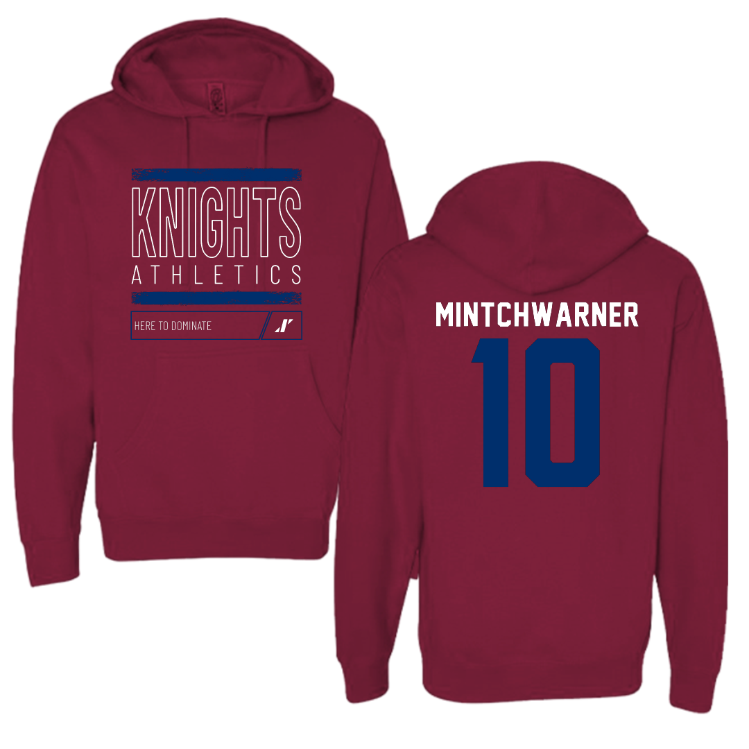 Fairleigh Dickinson University-Metropolitan Campus Lacrosse Maroon Dominate Hoodie - #10 Lane Mintchwarner
