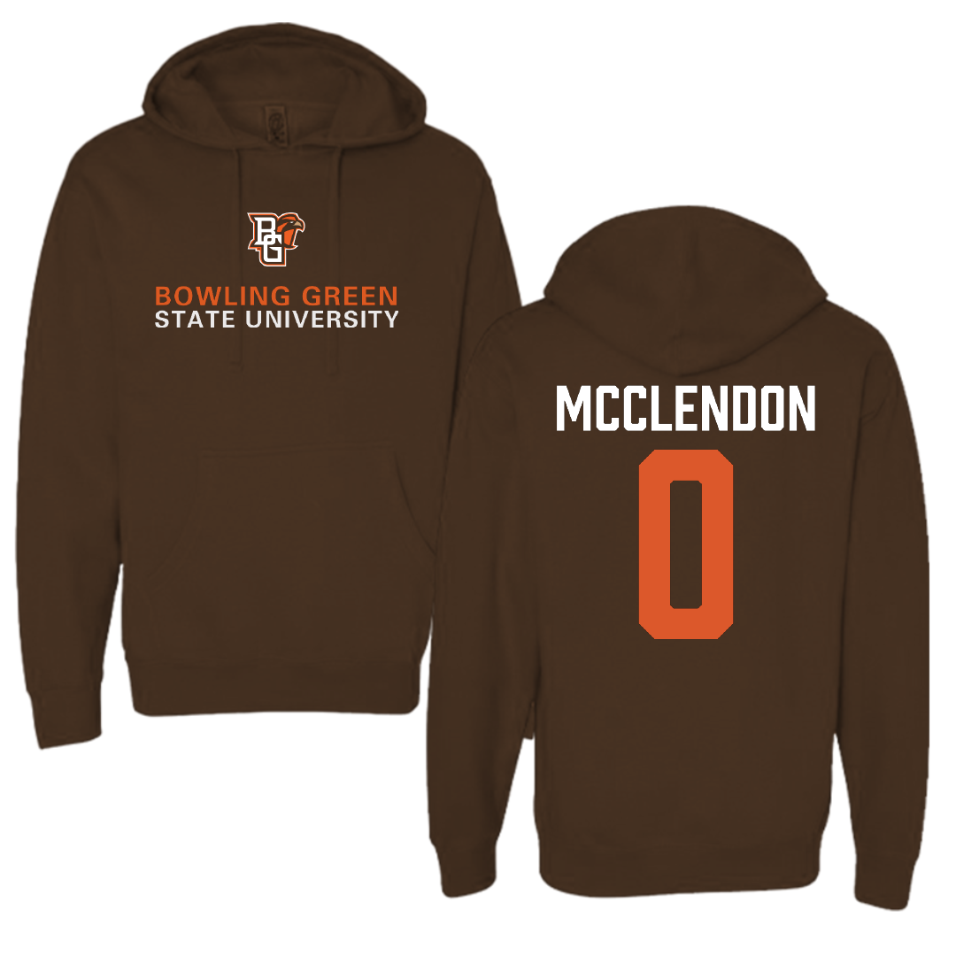 Bowling Green State University Football Brown Hoodie - #0 Darius McClendon