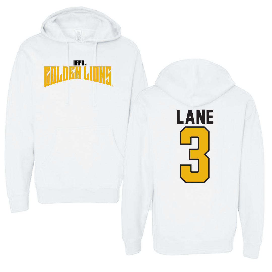University of Arkansas-Pine Bluff Volleyball White Classic Hoodie - #3 Aleria Lane