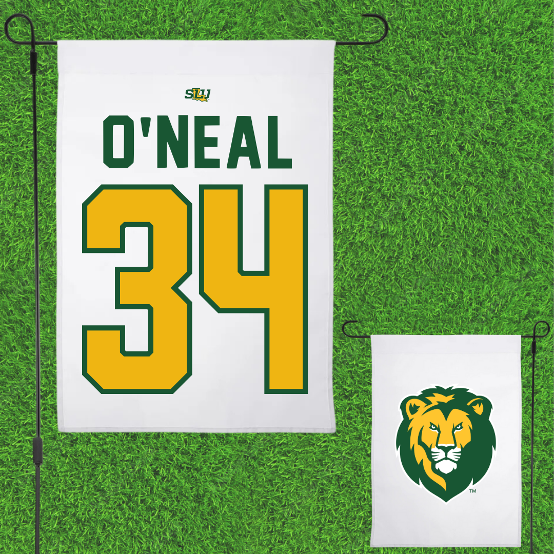Southeastern Louisiana University Baseball White Garden Flag - #34 Conner O’Neal