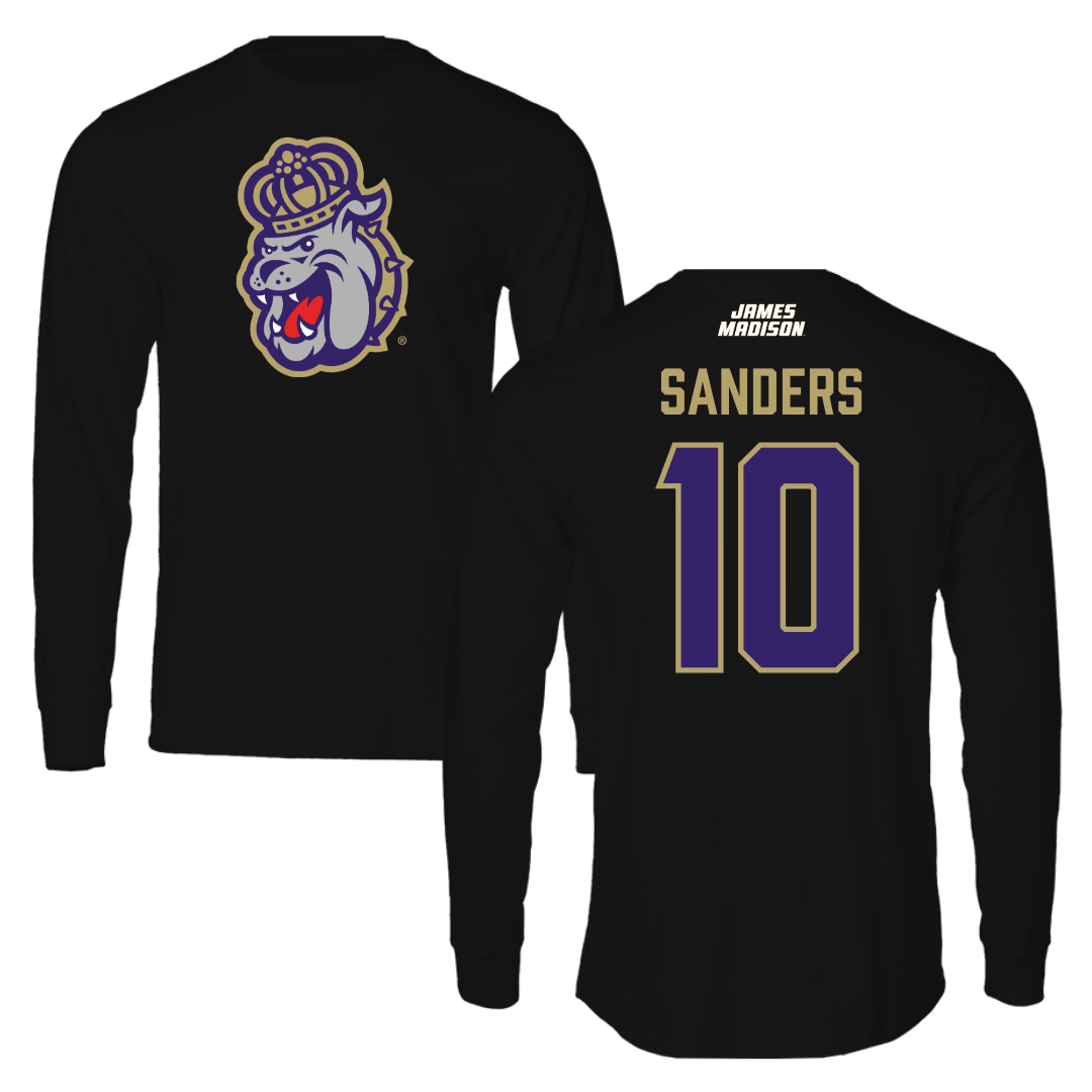 James Madison University Softball Black Long Sleeve - #10 Carsen Sanders