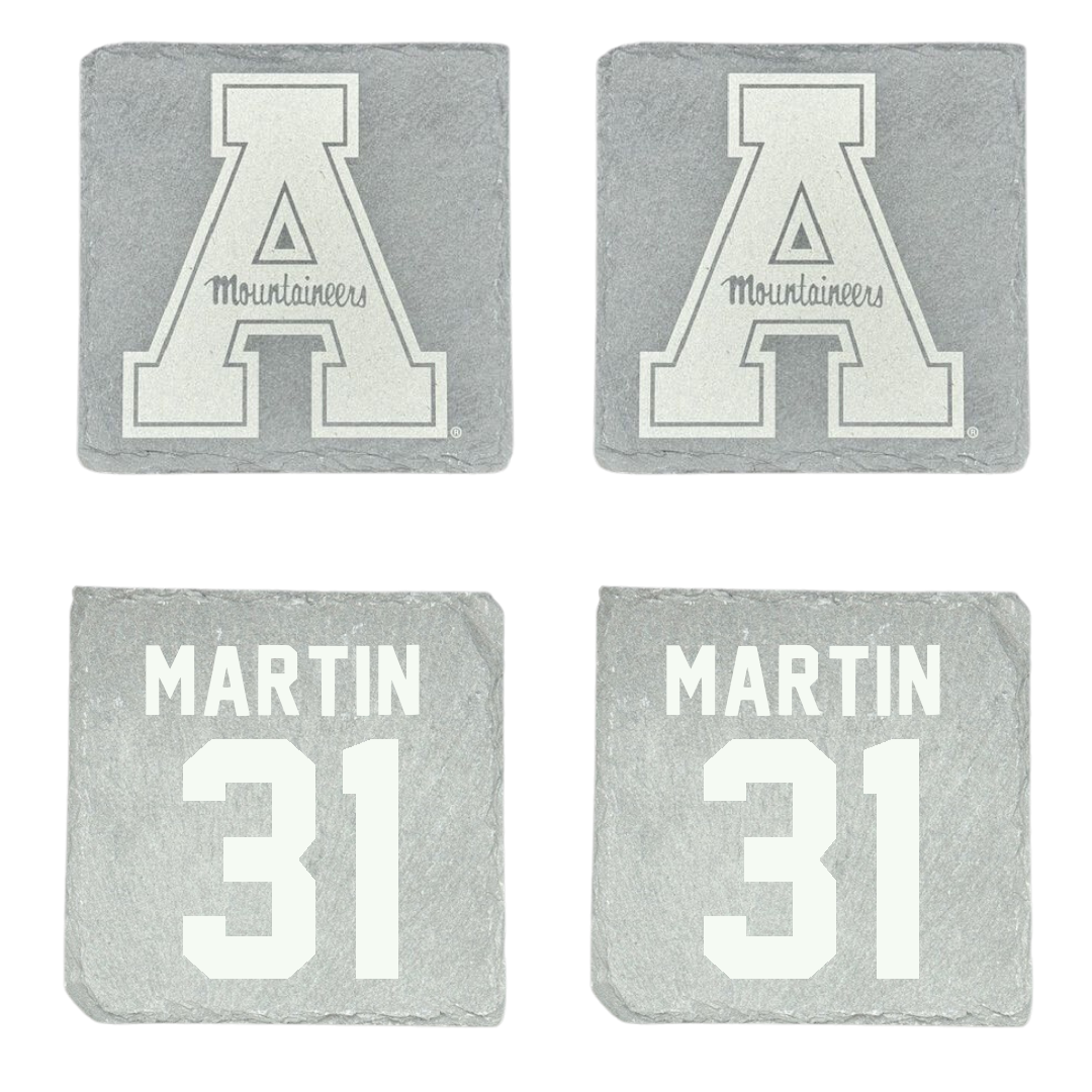 Appalachian State University Softball Stone Coaster (4 Pack)  - #31 Sidney Martin