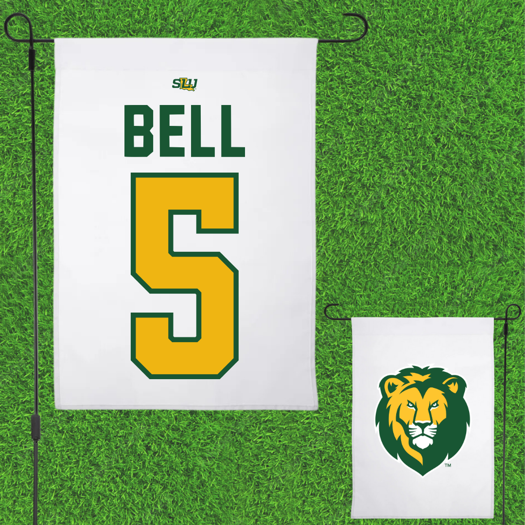 Southeastern Louisiana University Basketball White Garden Flag - #5 Taylor Bell