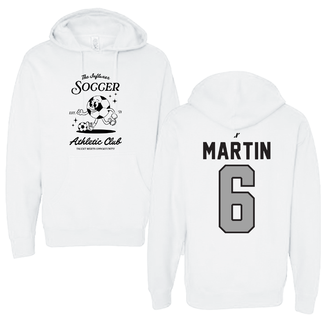 Soccer White Influxer Athletic Club Hoodie - #6 Gillian Martin