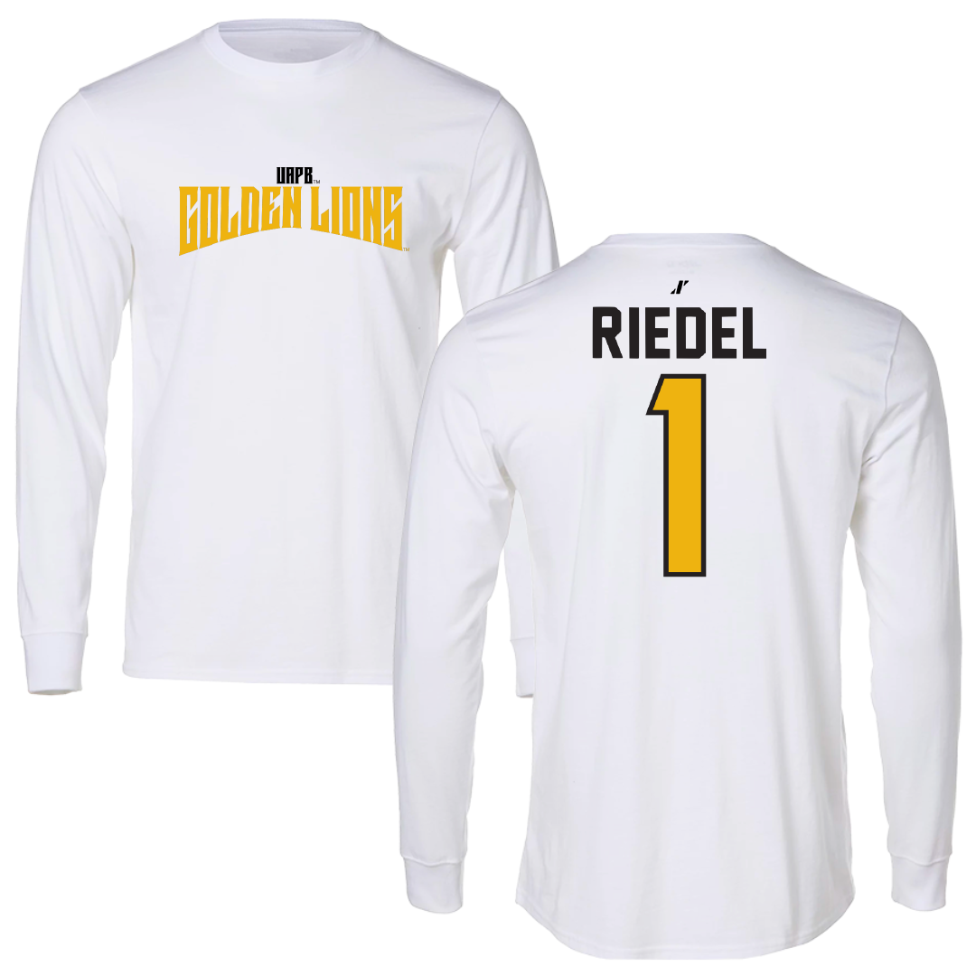 University of Arkansas-Pine Bluff Soccer White Classic Performance Long Sleeve - #1 Makaila Riedel