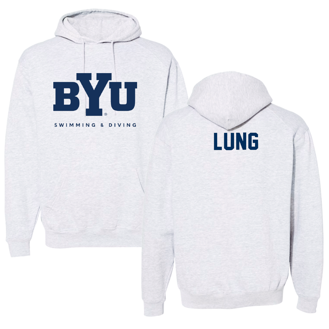 Brigham Young University Swimming & Diving Gray Hoodie - Mackenzie Lung