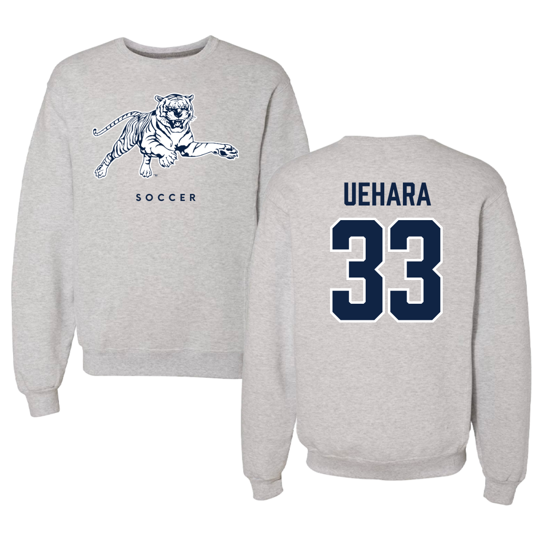 Jackson State University Soccer Gray Crewneck - #33 Kalia Uehara