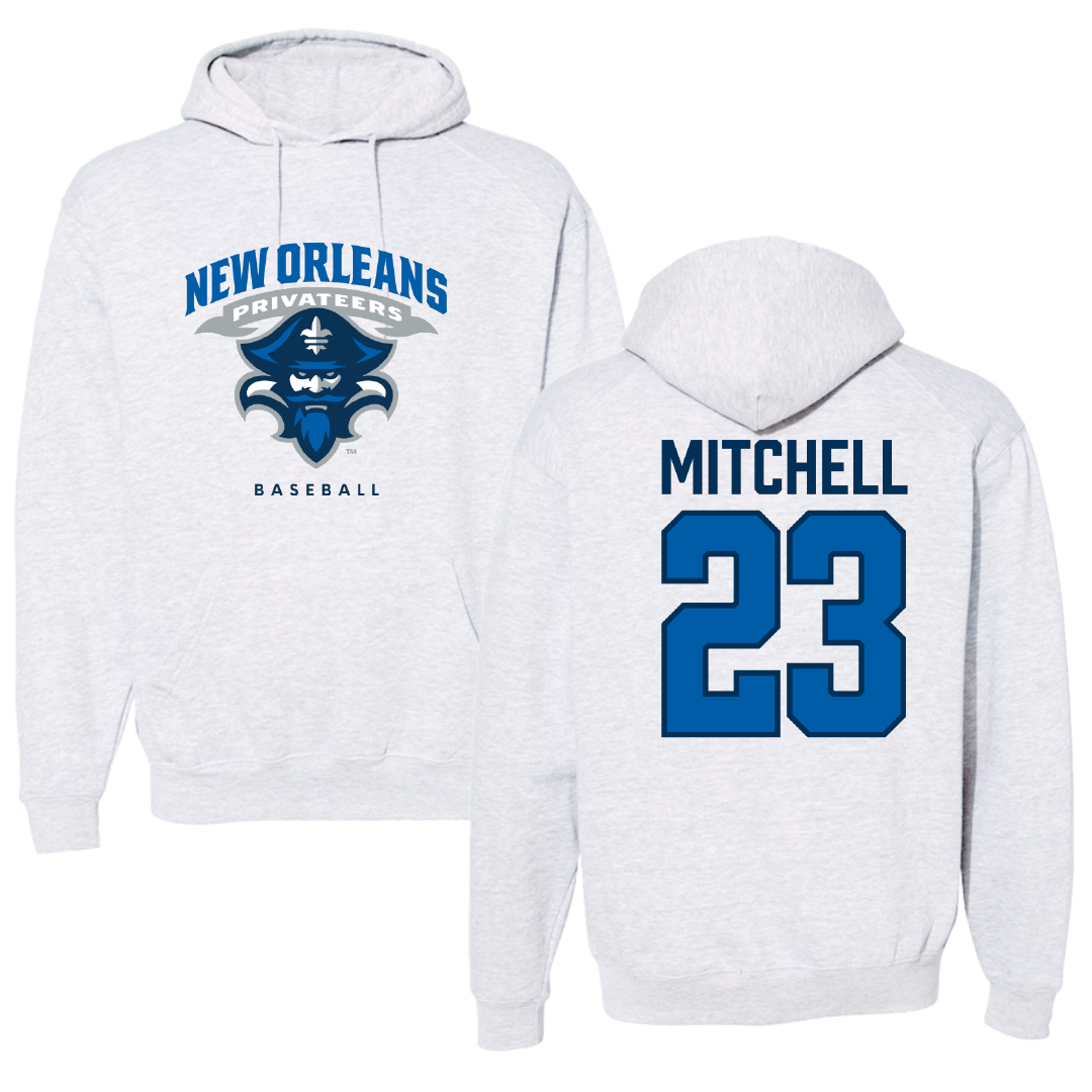 University of New Orleans Baseball Gray Hoodie - #23 Cade Mitchell