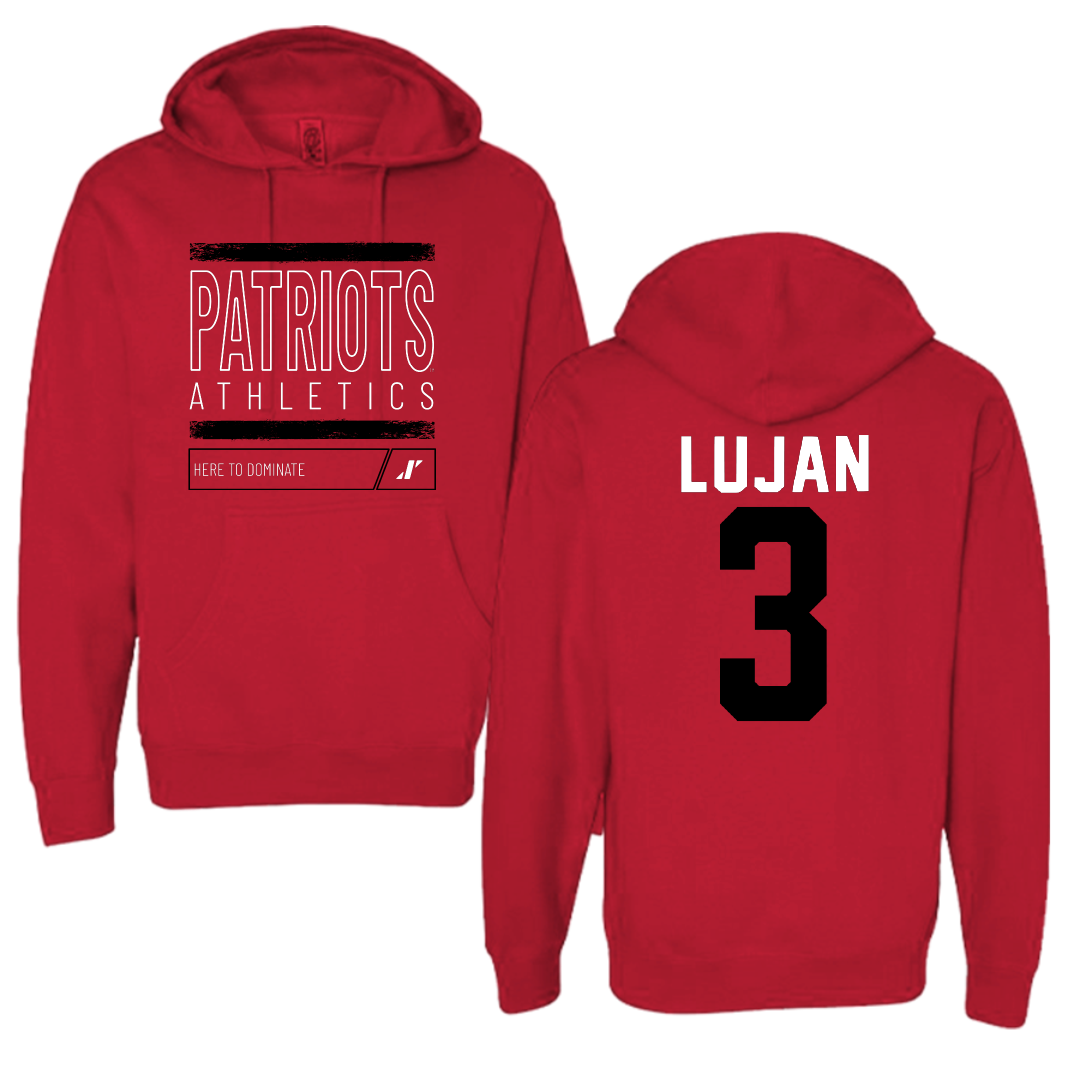 Dallas Baptist University Basketball Red Dominate Hoodie - #3 Ricky Lujan