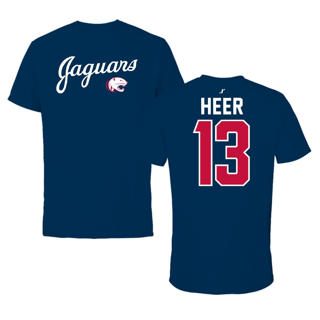 University of South Alabama Baseball Navy General Performance Tee - #13 Mitchell Heer