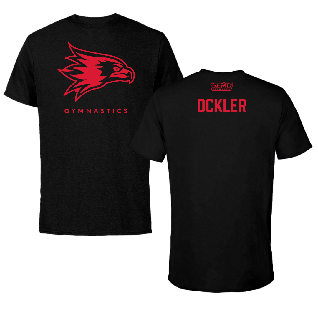 Southeast Missouri State University Gymnastics Black Performance Tee - Lindsay Ockler