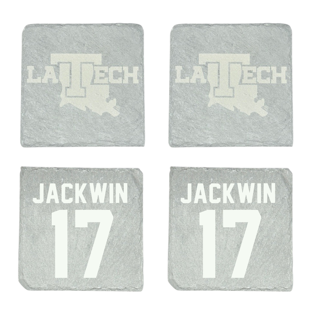 Louisiana Tech University Volleyball Stone Coaster (4 Pack)  - #17 Sydney Jackwin