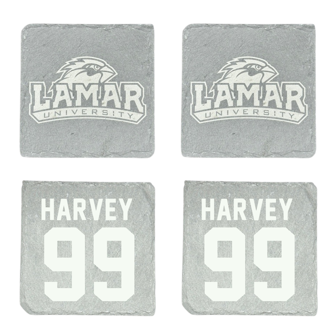Lamar University Soccer Stone Coaster (4 Pack)  - #99 Kamryn Harvey