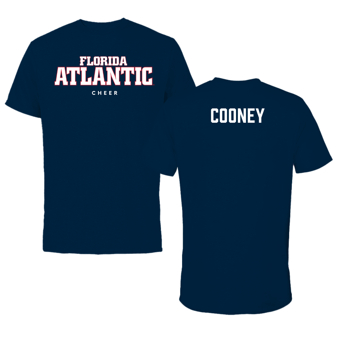 Florida Atlantic University Cheer Navy Block Performance Tee - Makenna Cooney