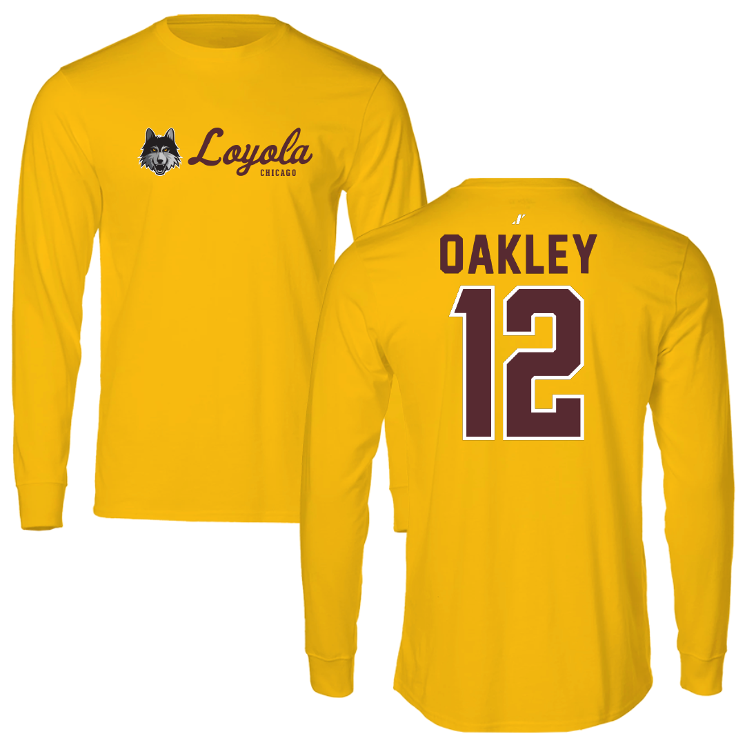 Loyola University-Chicago Volleyball Gold General Long Sleeve - #12 Matt Oakley