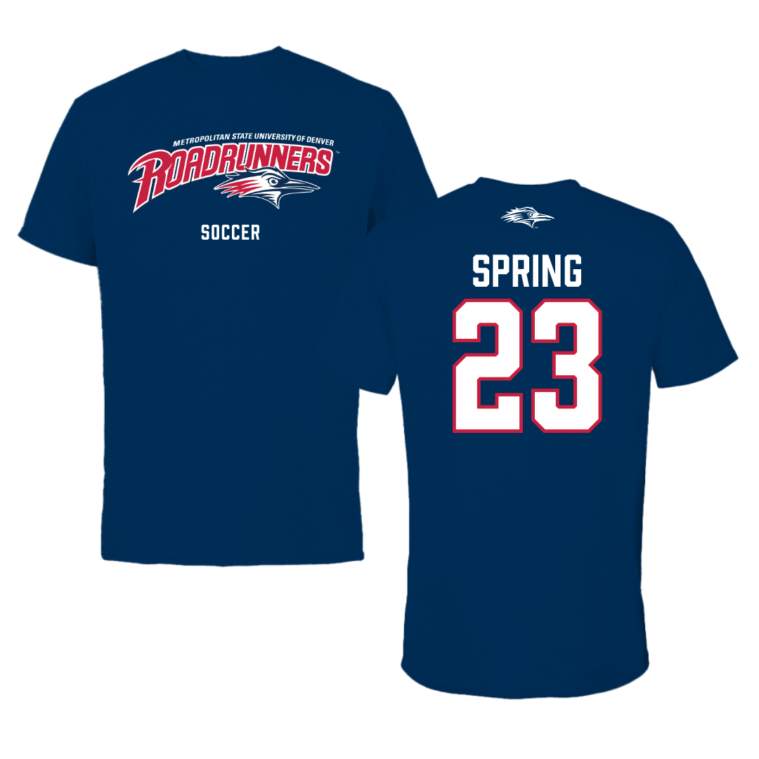 Metropolitan State University of Denver Soccer Navy Tee - #23 Sami Spring