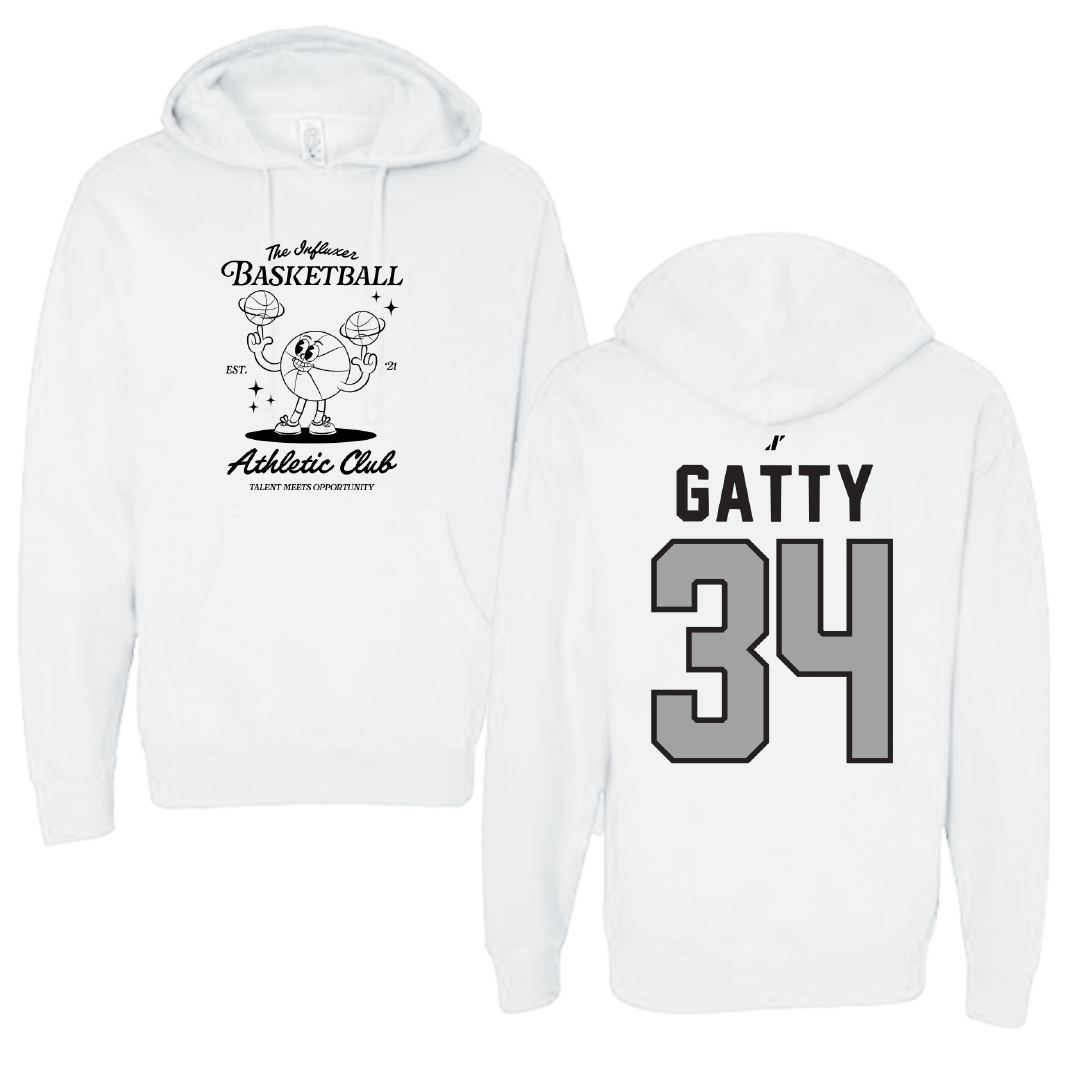 Basketball White Influxer Athletic Club Hoodie - #34 Christopher Gatty