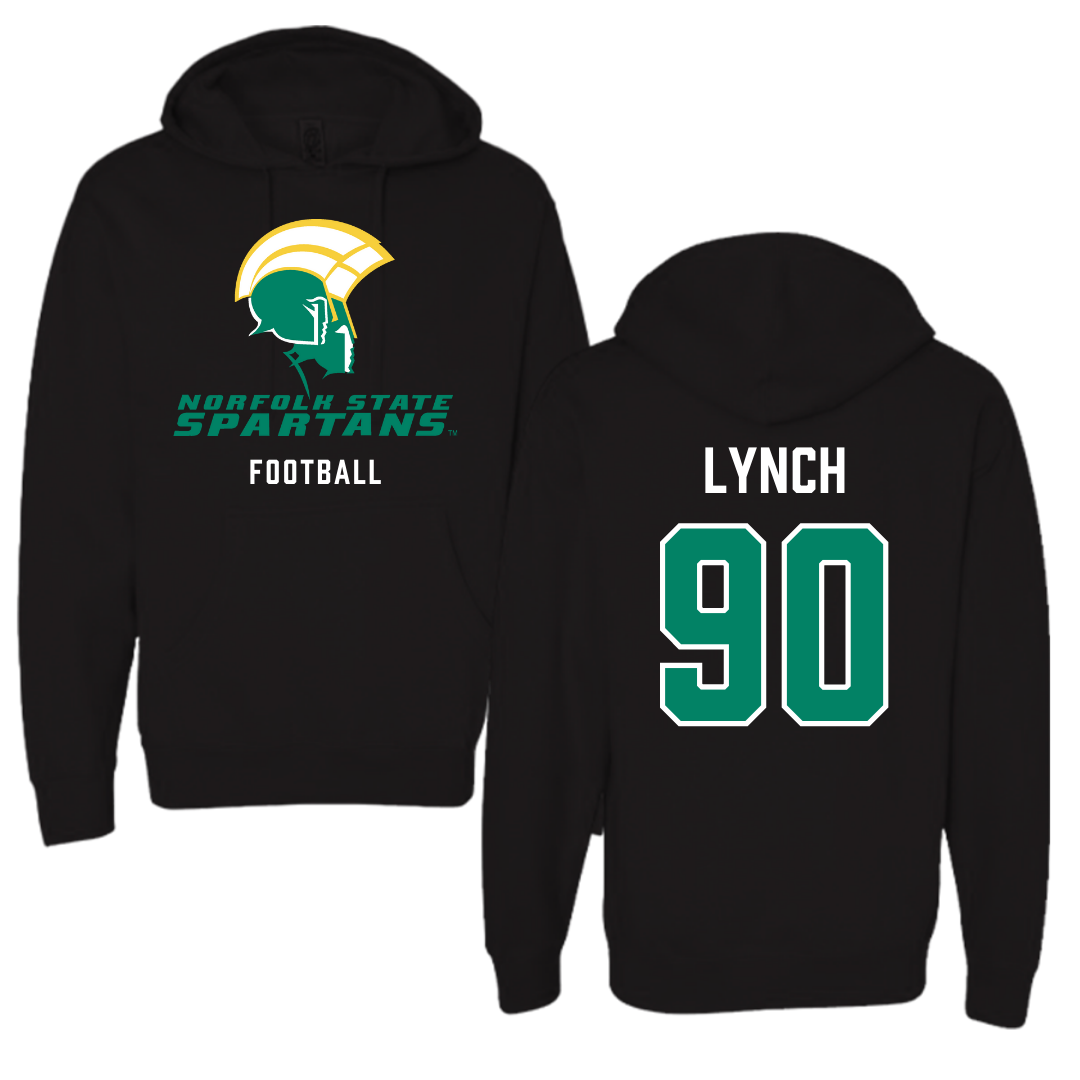 Norfolk State University Football Black Hoodie - #90 Keshawn Lynch