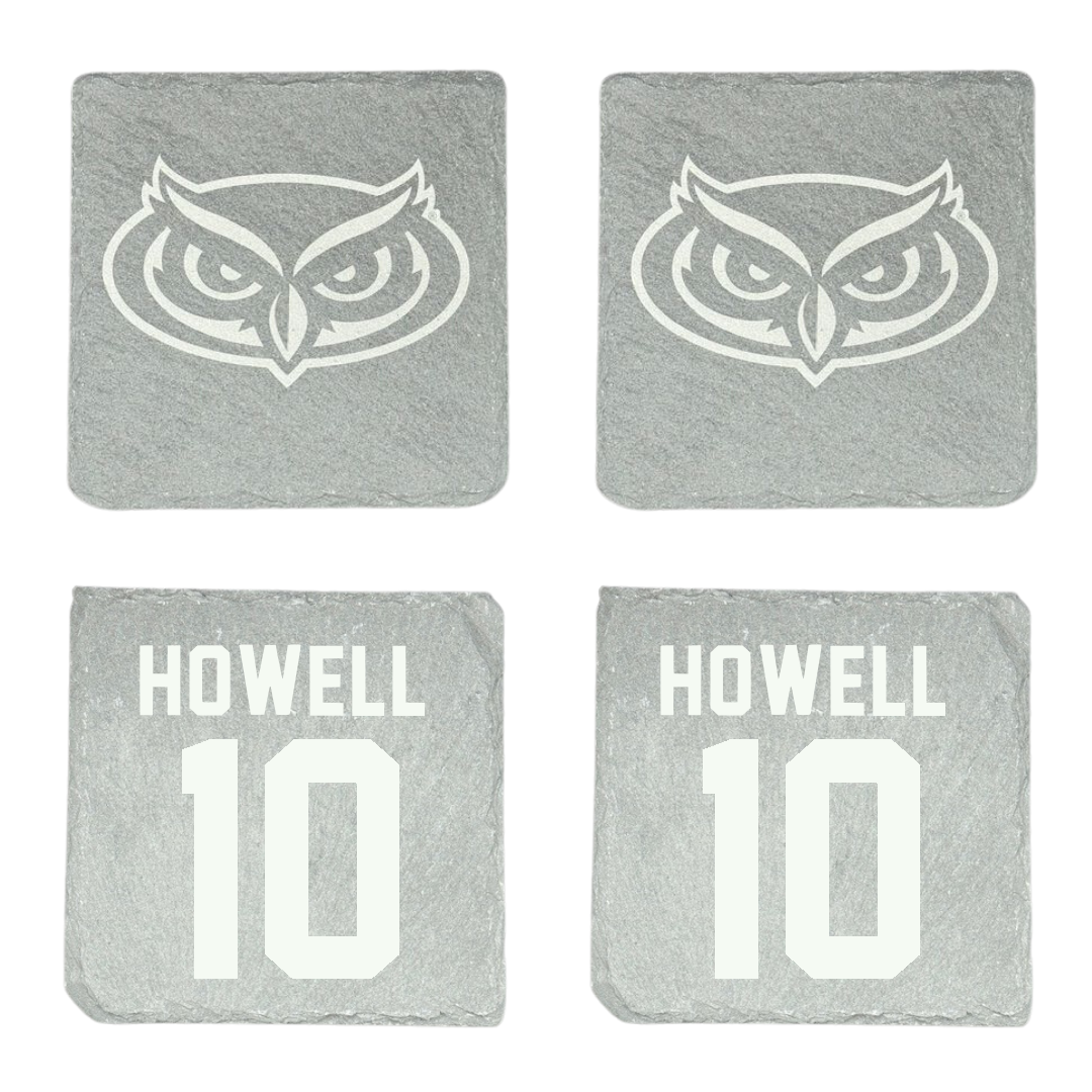 Florida Atlantic University Soccer Stone Coaster (4 Pack)  - #10 Jamie Howell