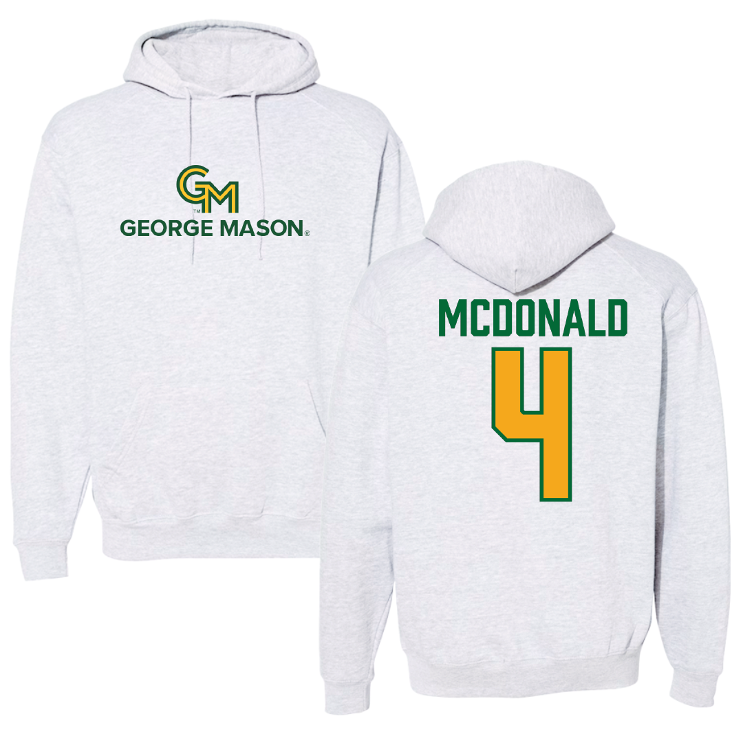 George Mason University Volleyball Gray Hoodie - #4 Troy McDonald