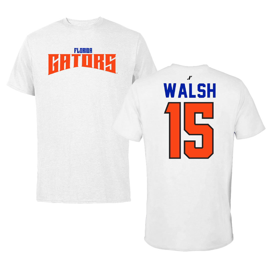 University of Florida Softball White Classic Tee - #15 Reagan Walsh