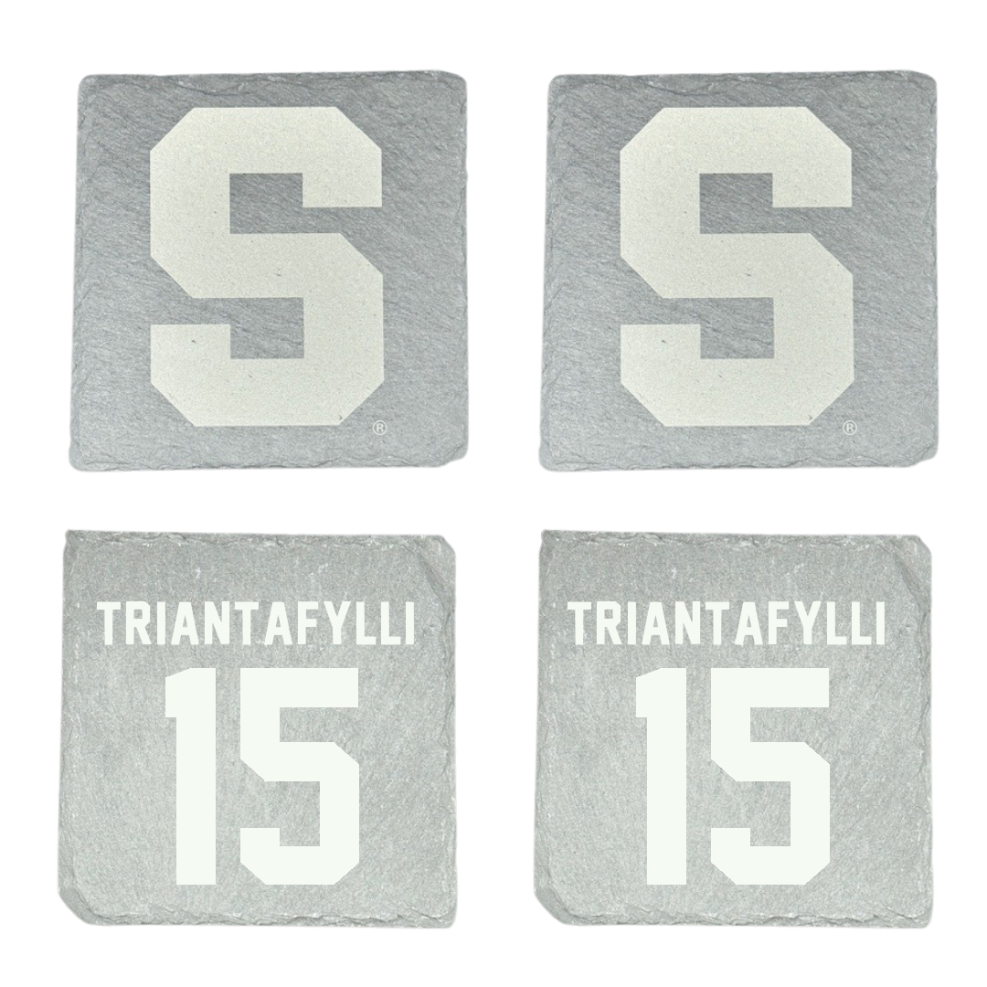 Syracuse University Basketball Stone Coaster (4 Pack)  - #15 Marilena Triantafylli