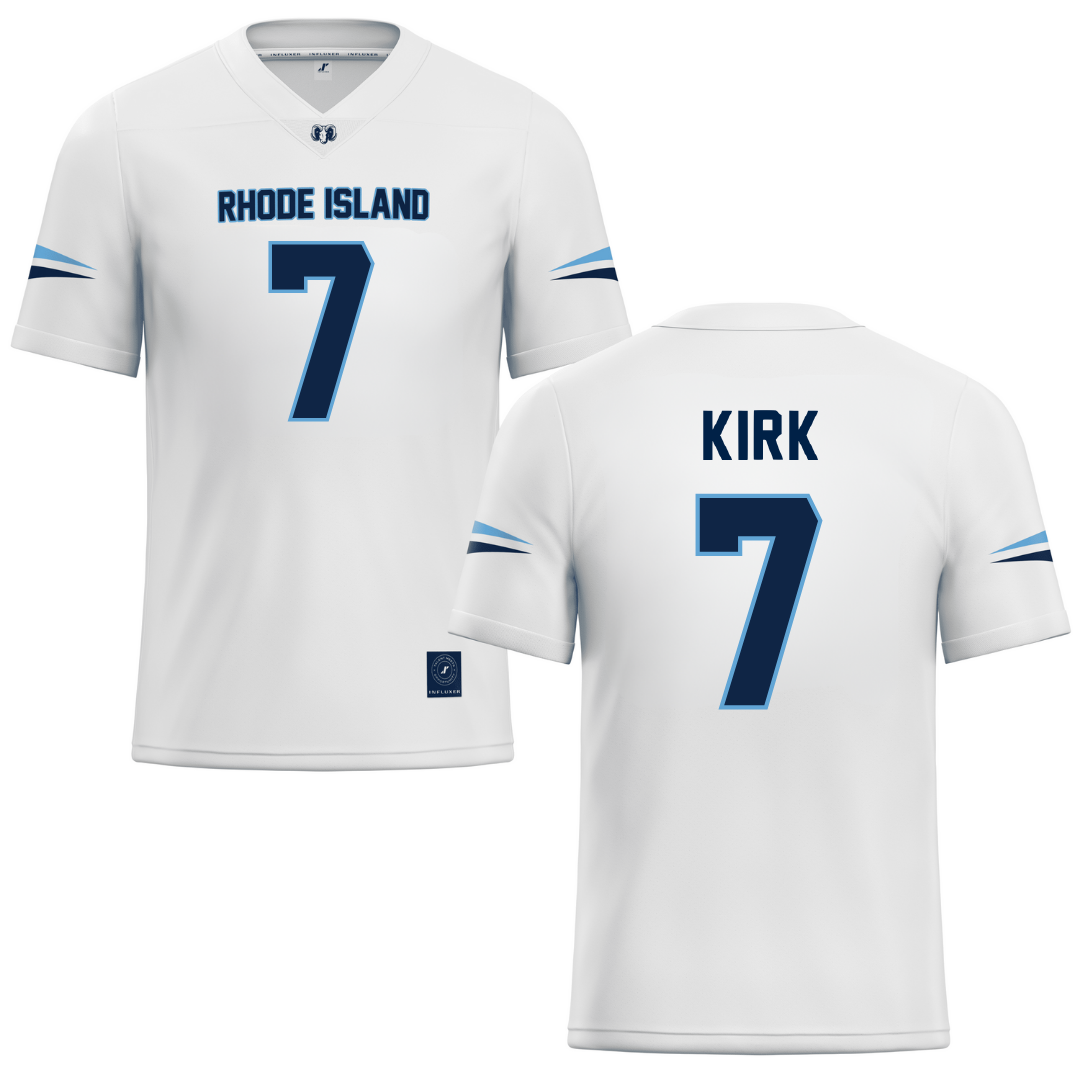 University of Rhode Island White Lacrosse Jersey - #7 Carolyn Kirk