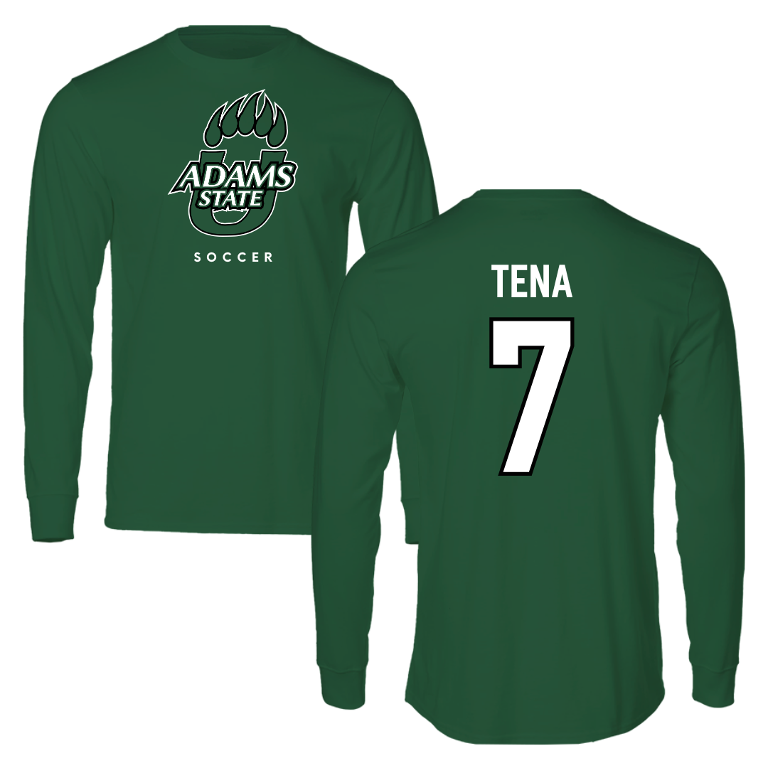 Adams State University Soccer Forest Green Long Sleeve - #7 Colette Tena