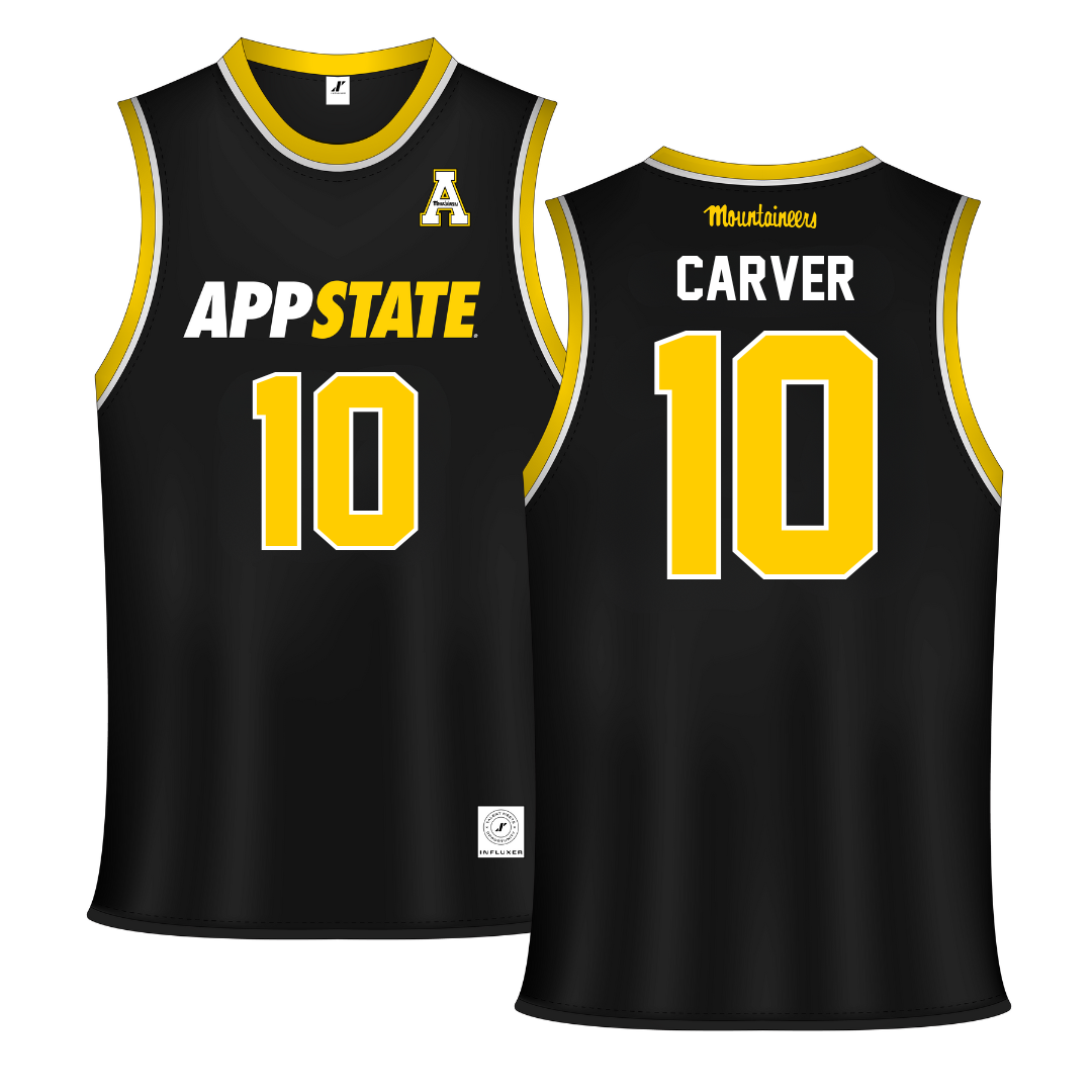 Appalachian State University Black Basketball Jersey - #10 Emily Carver