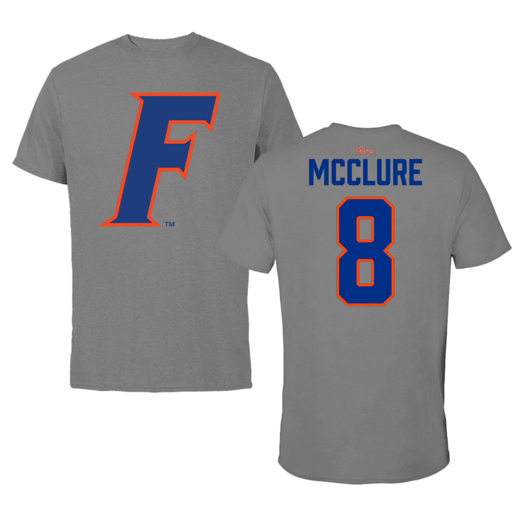 University of Florida Soccer Dark Gray Performance Tee - #8 Charlotte McClure
