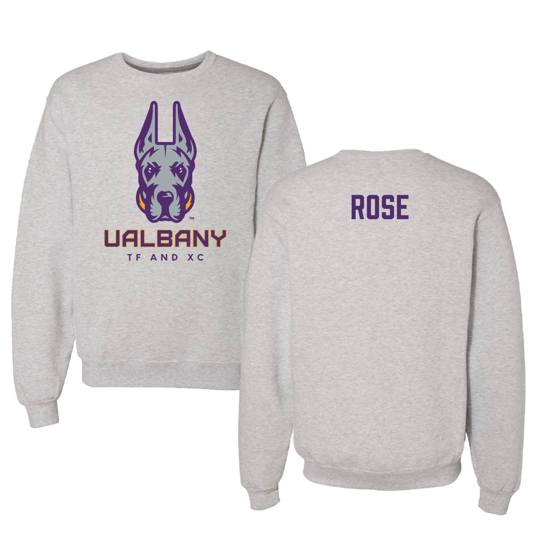 University at Albany TF and XC Gray Crewneck - Scarlett Rose