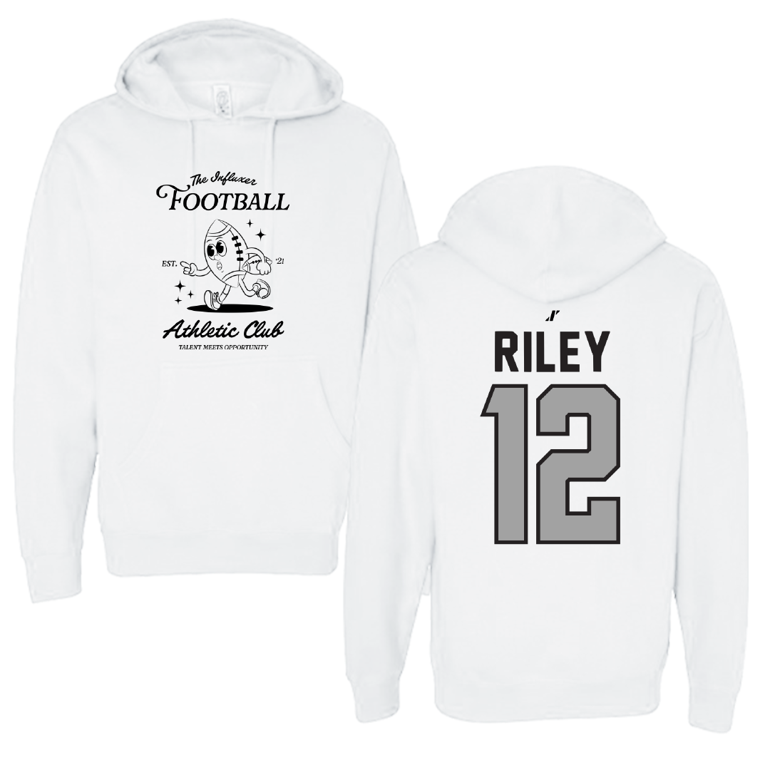 Football White Influxer Athletic Club Hoodie - #12 Tristen Riley