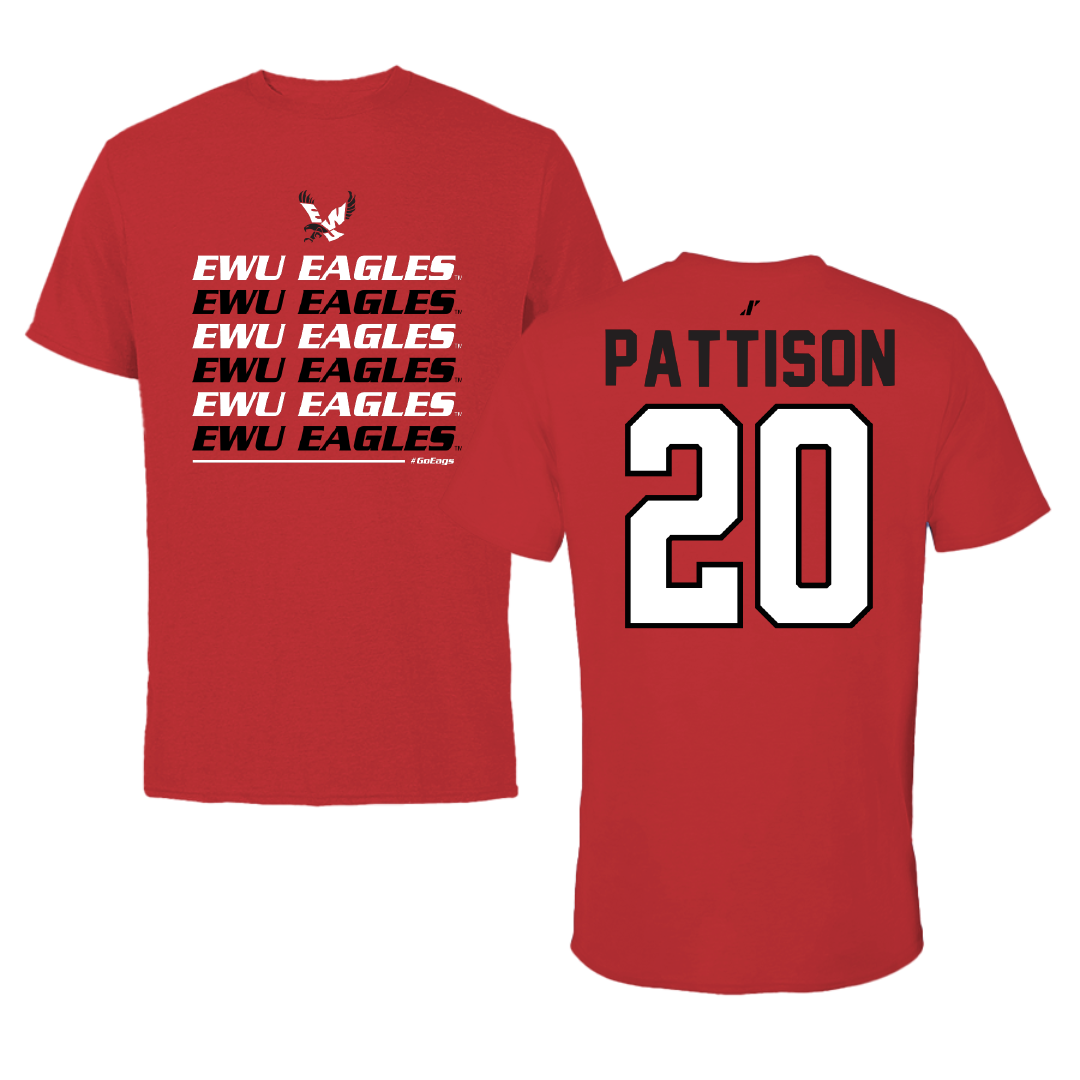 Eastern Washington University Soccer Red General Performance Tee - #20 Chloe Pattison