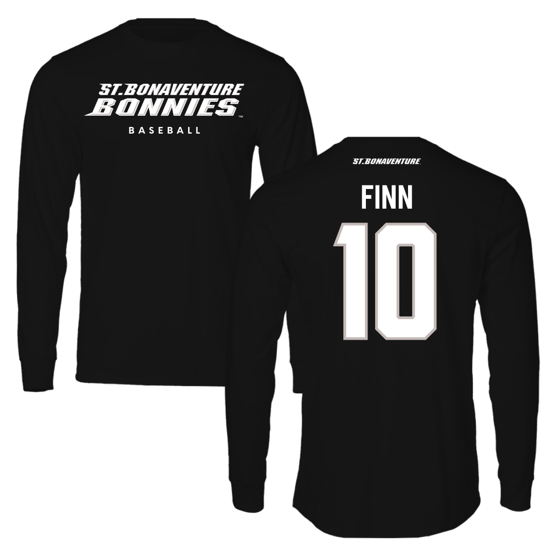 St. Bonaventure University Baseball Black Performance Long Sleeve - #10 Bobby Finn