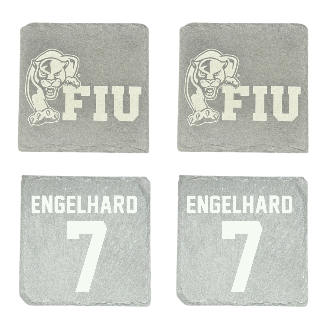 Florida International University Baseball Stone Coaster (4 Pack)  - #7 Chase Engelhard