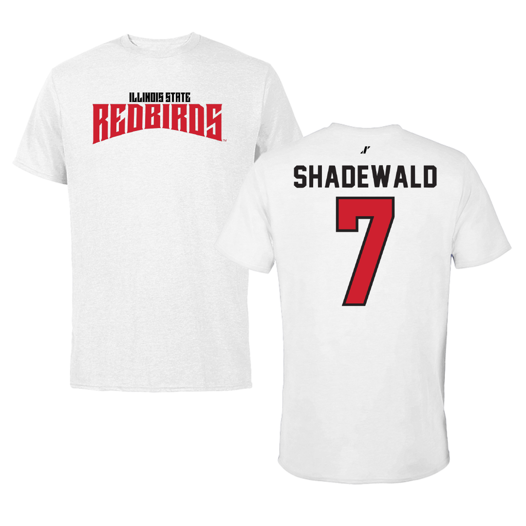 Illinois State University Volleyball White Classic Tee - #7 Aida Shadewald