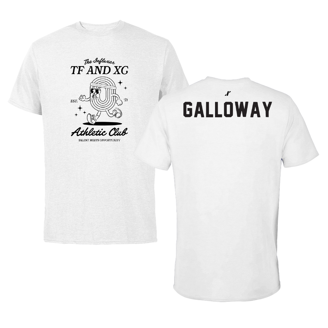 TF and XC White Influxer Athletic Club Tee - Toni Galloway
