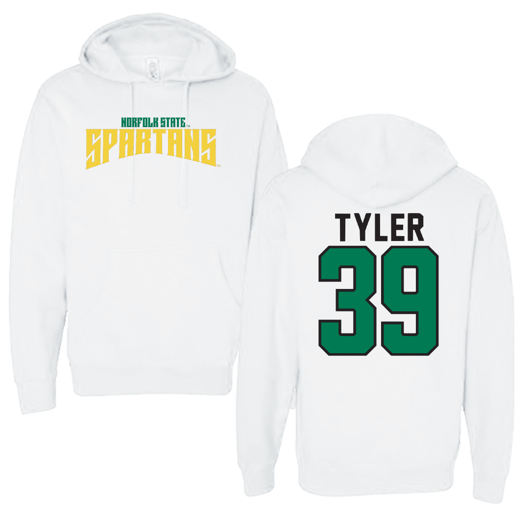 Norfolk State University Softball White Classic Hoodie - #39 Brierra Tyler