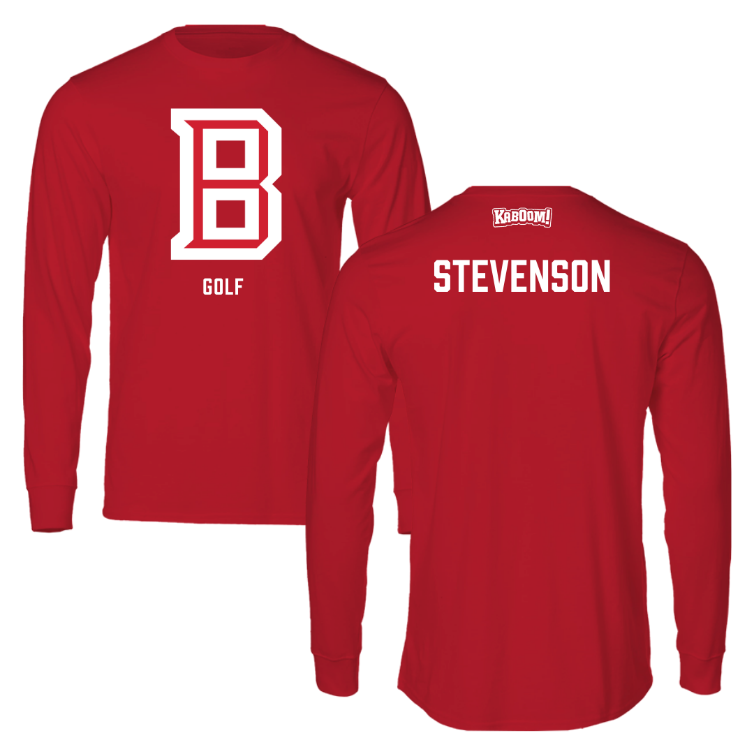 Bradley University Golf Red Performance Long Sleeve - Carter Stevenson