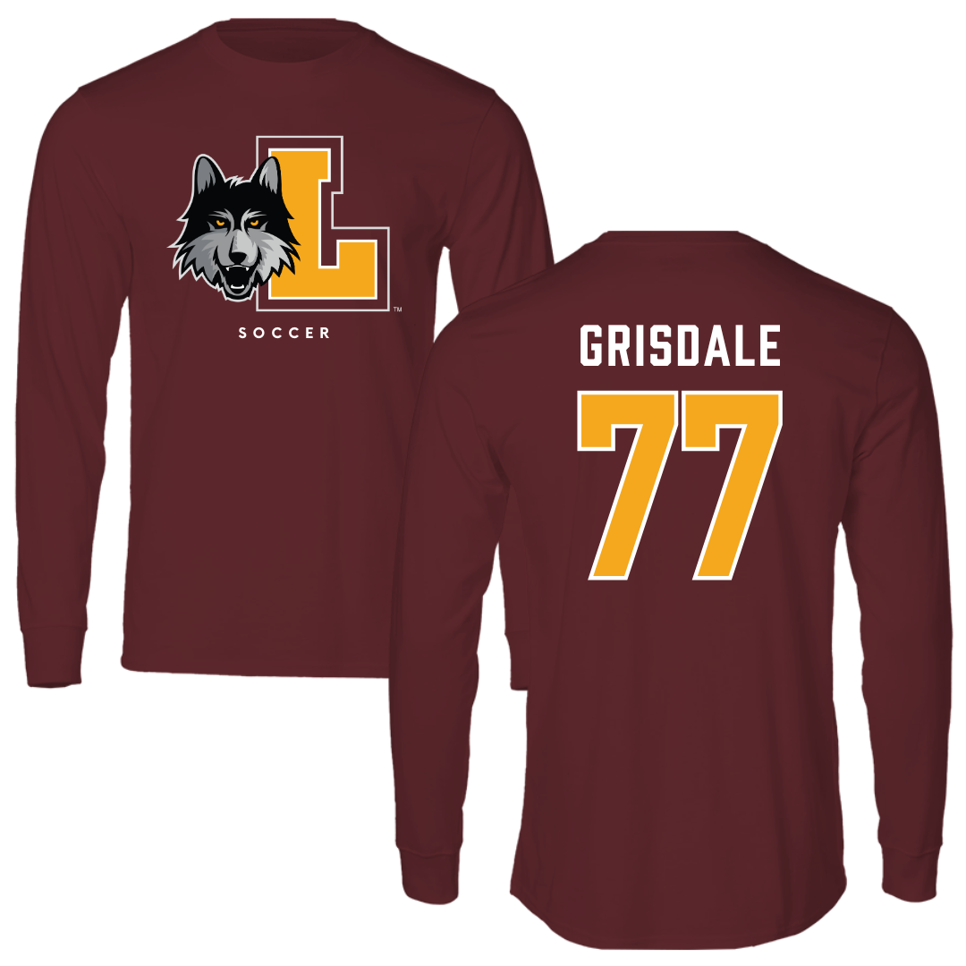 Loyola University-Chicago Soccer Maroon Mascot Performance Long Sleeve - #77 Faith Grisdale