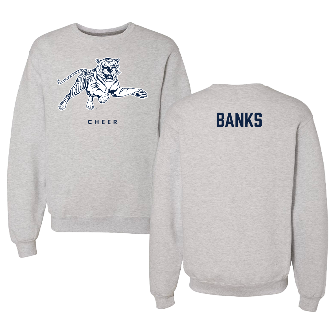 Jackson State University Cheer Gray Crewneck - Jannifer Banks