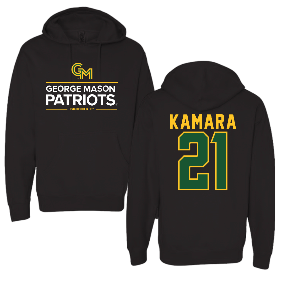 George Mason University Soccer Black General Hoodie - #21 Abdul Kamara