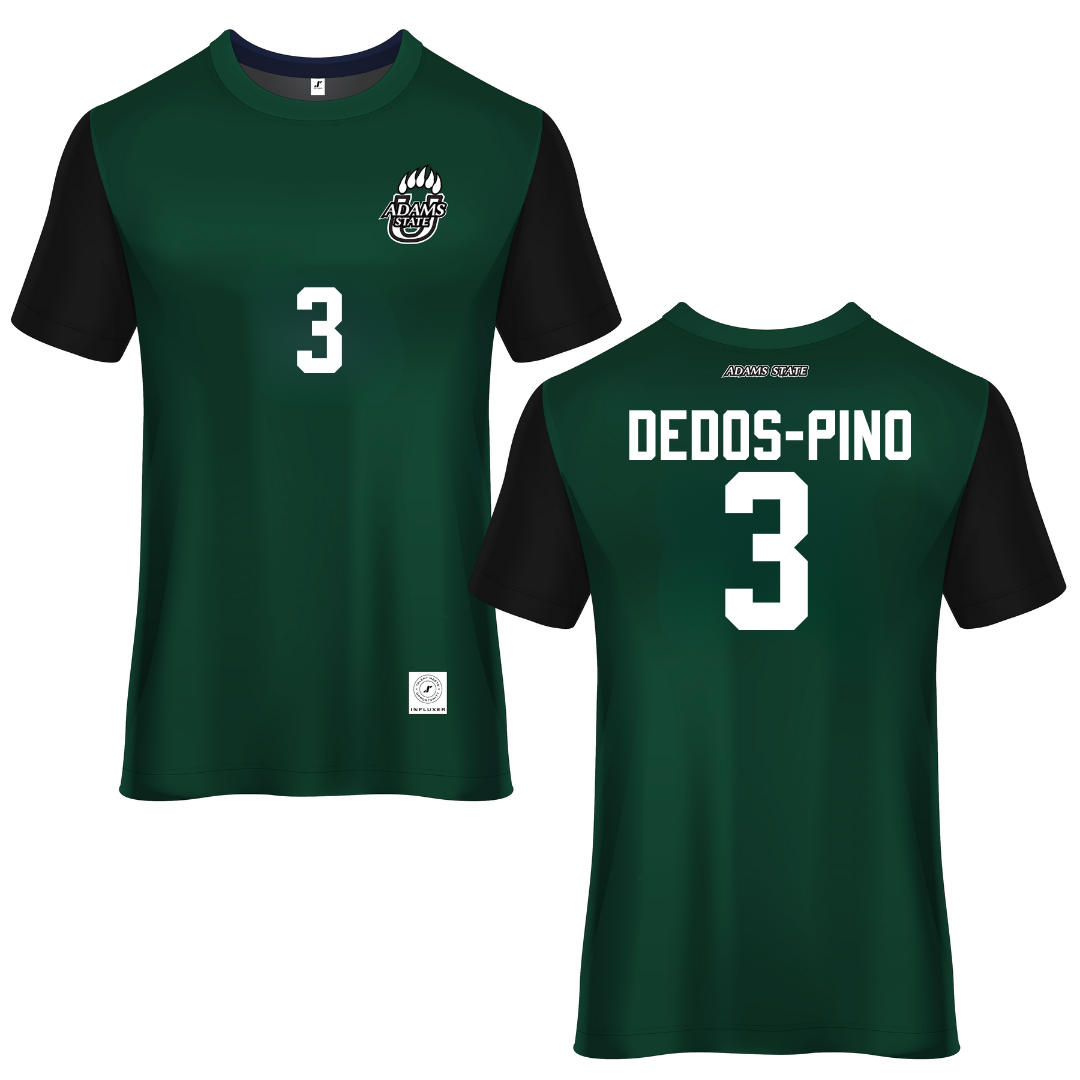Adams State University Green Soccer Jersey - #3 Yarelis Dedos-Pino