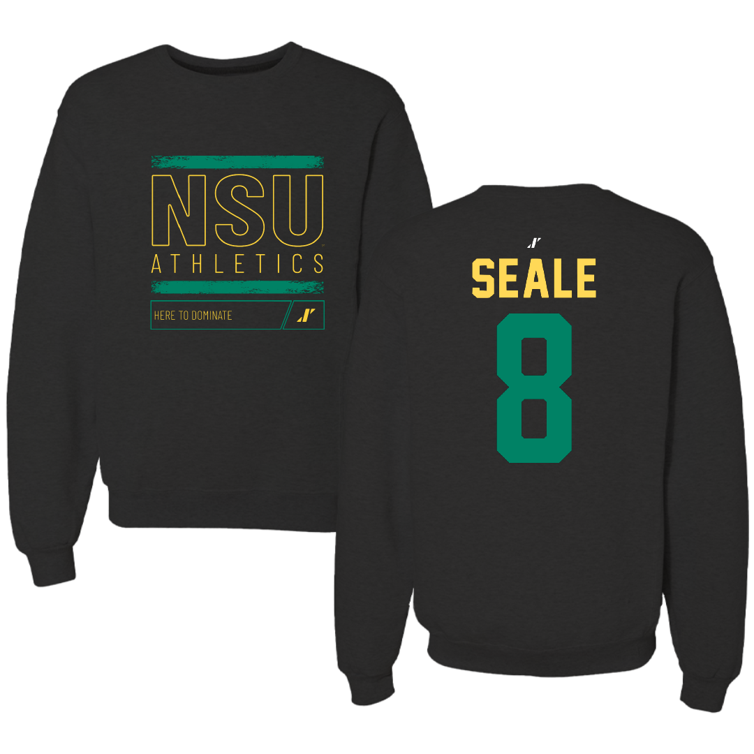 Norfolk State University Volleyball Black Dominate Crewneck - #8 Shonte Seale